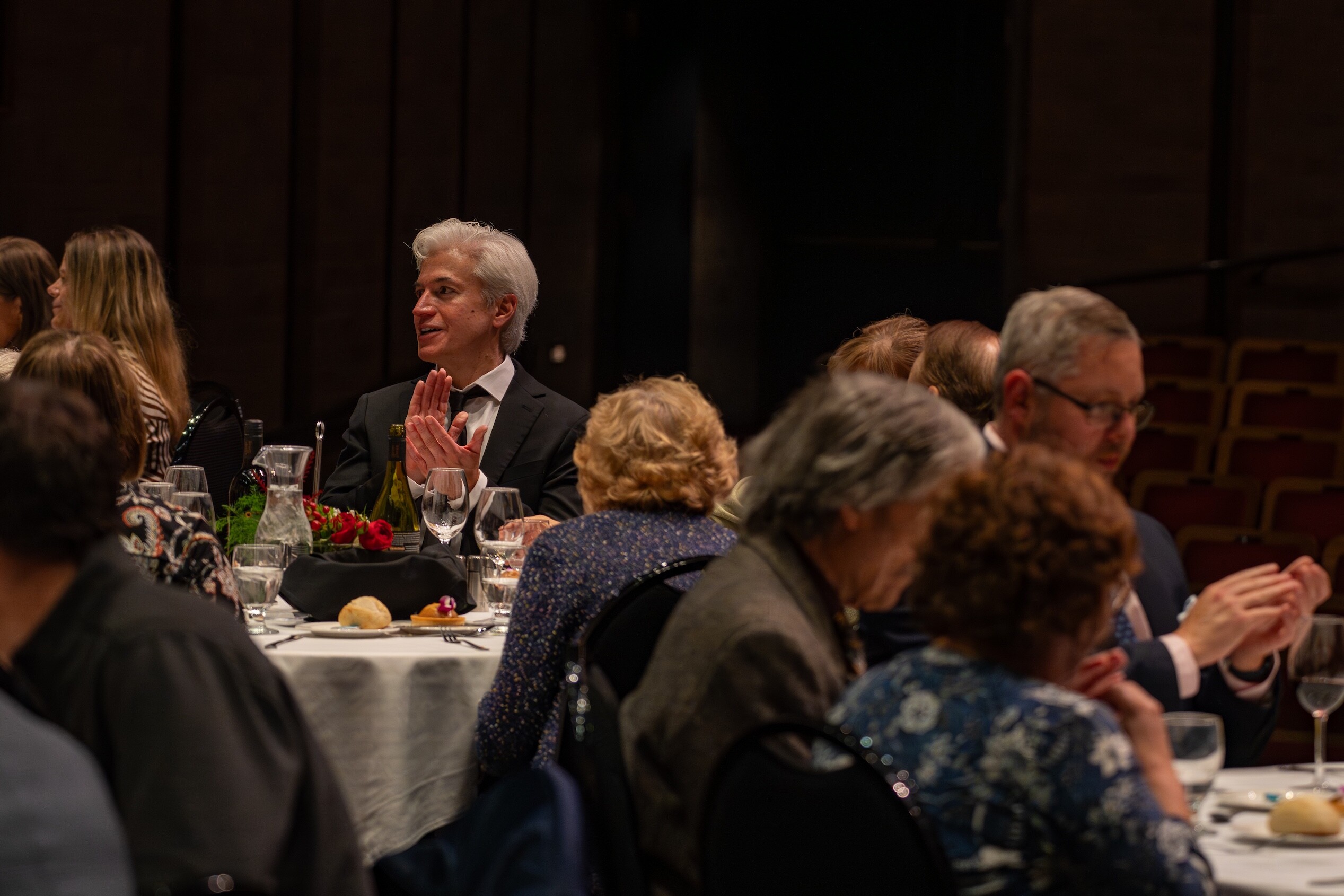 Guests applaud during a Boise Phil dinner event.
