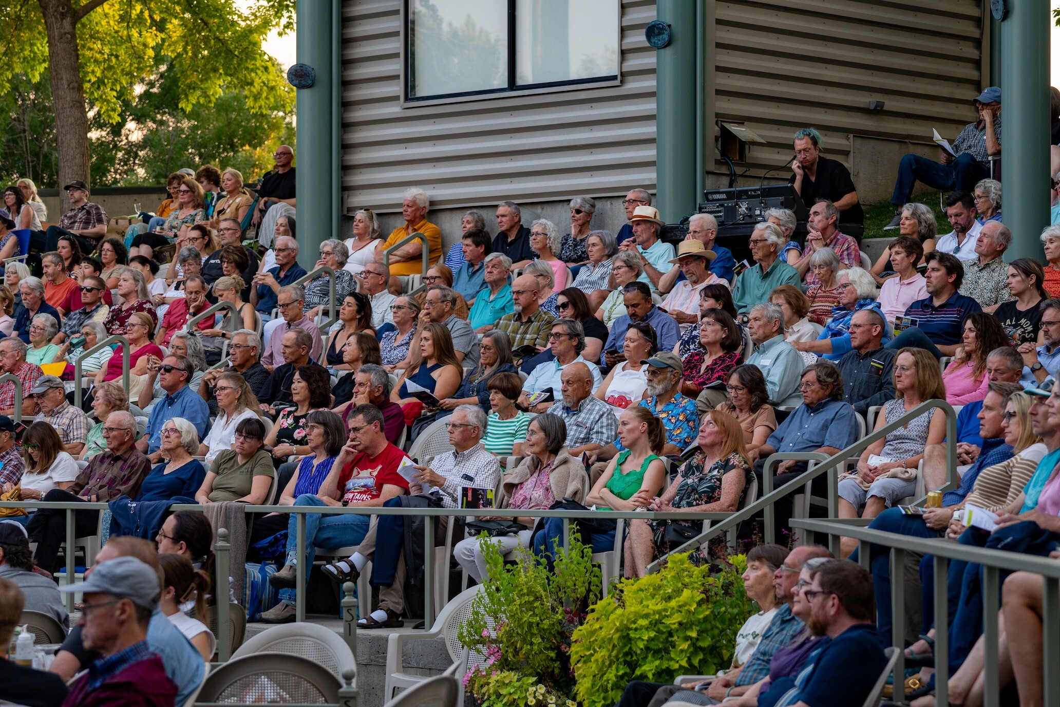 DSC07280 An audience watches an outdoor Boise Phil performance.